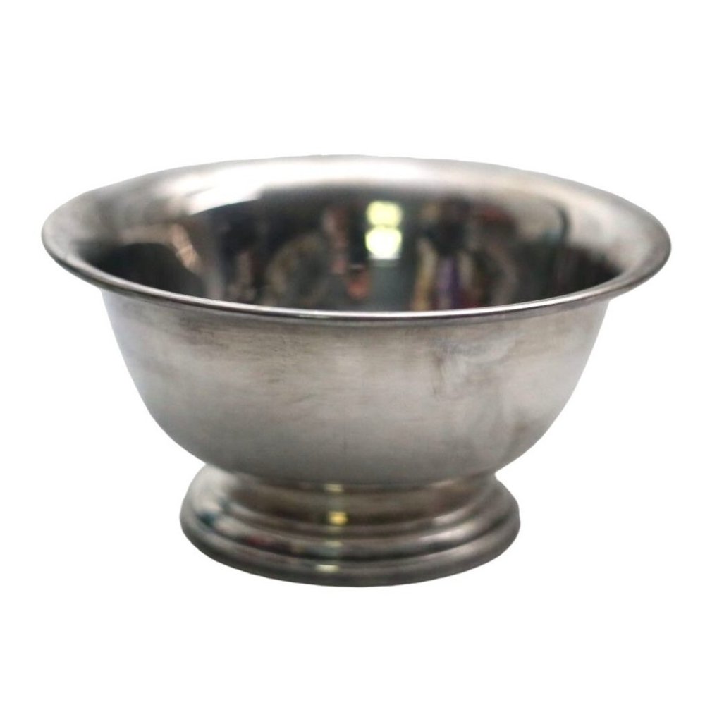 Poole Silver Company Bowl 502 Authentic Reproduction Footed 6" Vintage